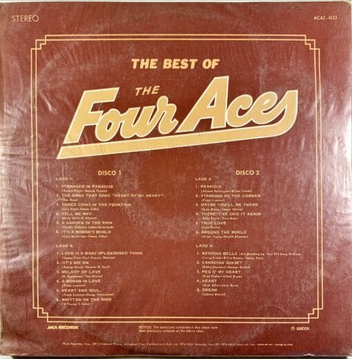 The Four Aces - The Best Of The Four Aces - Imagen 2