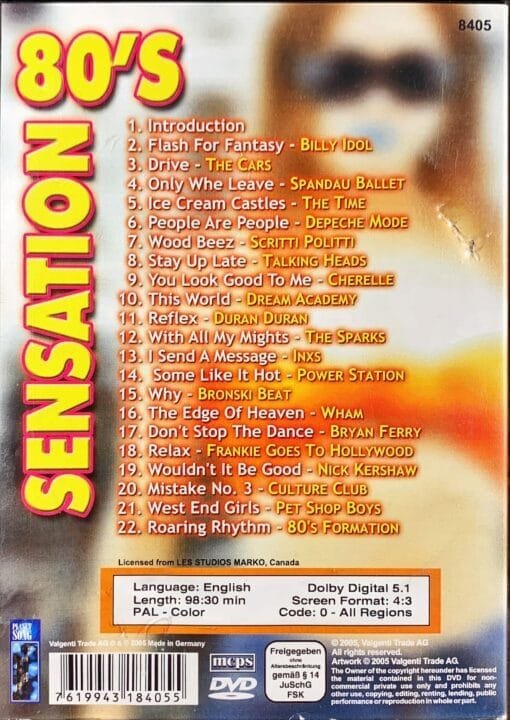 Various - 80's Sensation - Imagen 2